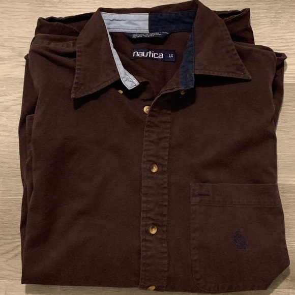 Vintage Plum Nautica Button Down Shirt - Picture 2 of 5